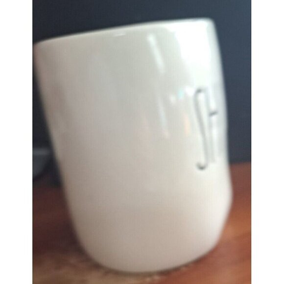 Rae Dunn Artisan Collection by Magenta SHINE 20oz. Mug White With Yellow Inside - Picture 4 of 8